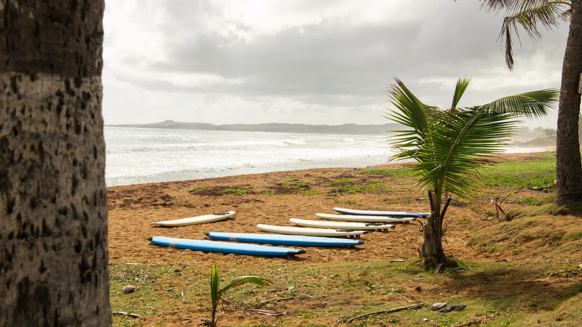 a bench in front of a body of water